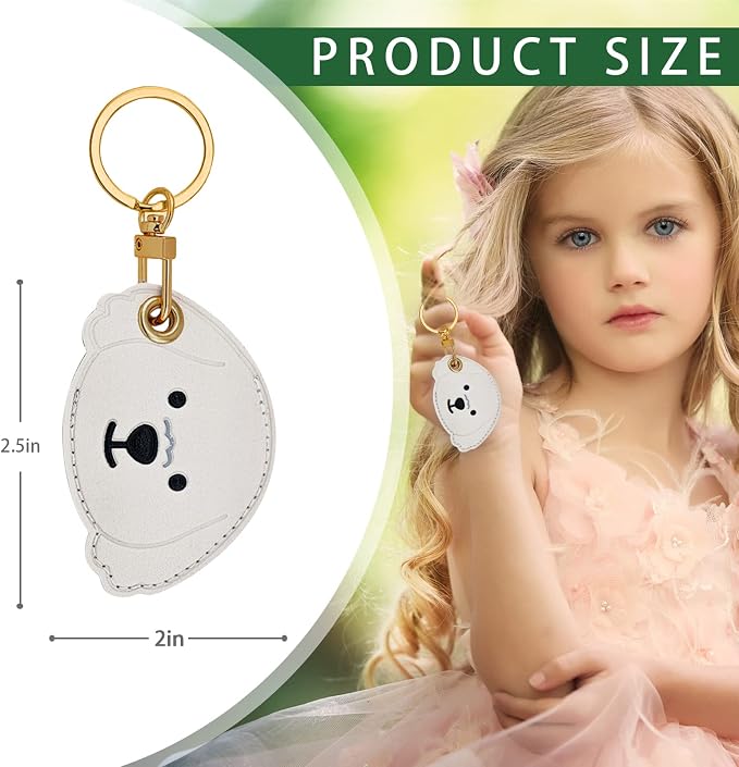 Leather Keychain Case Holder Compatible - Image 2