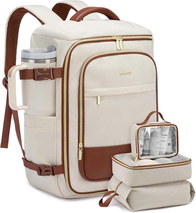 LOVEVOOK 40L Travel Backpack Carry on Flight Approved, Personal Item Bag by LOVEVOOK