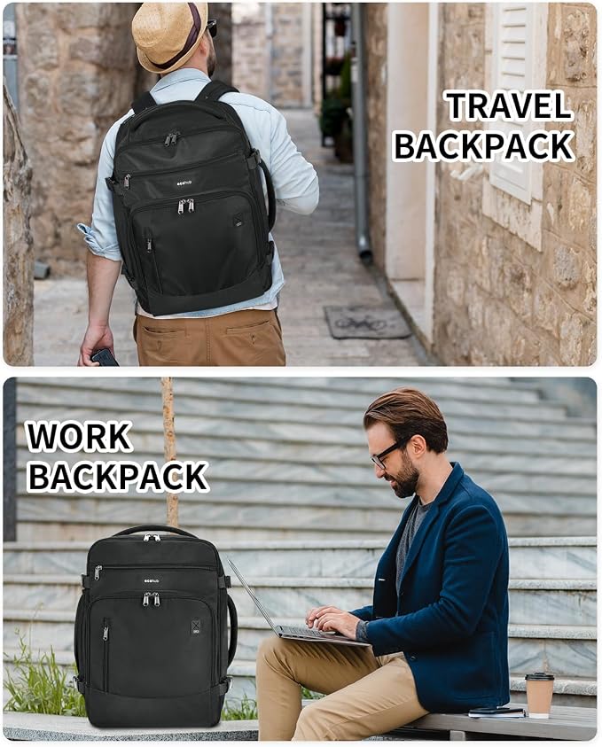 ECOHUB Travel Backpack for Men, Laptop Carry on Backpack - Image 9