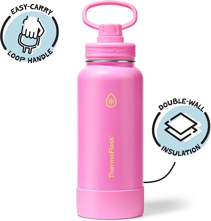 ThermoFlask 32 oz Double Wall Vacuum Insulated Stainless Steel Water Bottle - Image 2