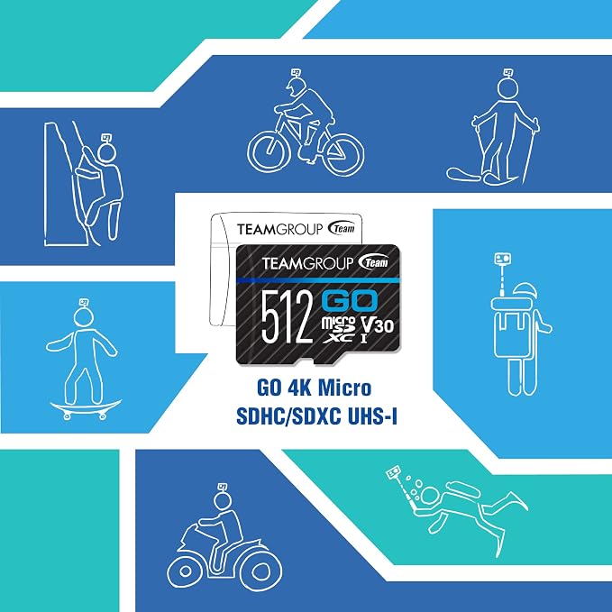 TEAMGROUP GO Card 128GB x 5 Pack MicroSDXC UHS-I U3 V30 4K - Image 5