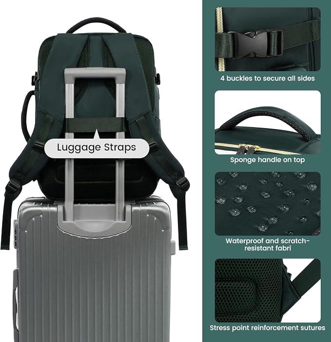 LOVEVOOK Travel Backpack for Women, 40L Carry On Backpack - Image 8