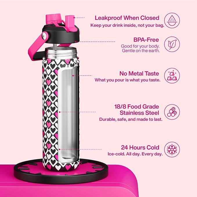 ENCOOL Valentine's Day Insulated Water Bottle - Image 9