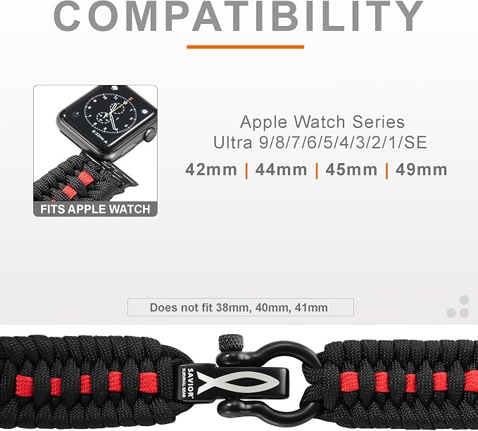 Savior Survival Gear Paracord Watch Band - Image 3