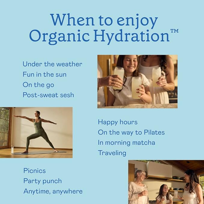 GOODONYA Organic Hydration Electrolyte Drink Mix, Certified Organic Hydration - Image 8