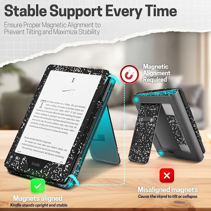 TNP Stand Case for Kindle Paperwhite 12th Generation 2024 / Kindle Colorsoft - Image 8