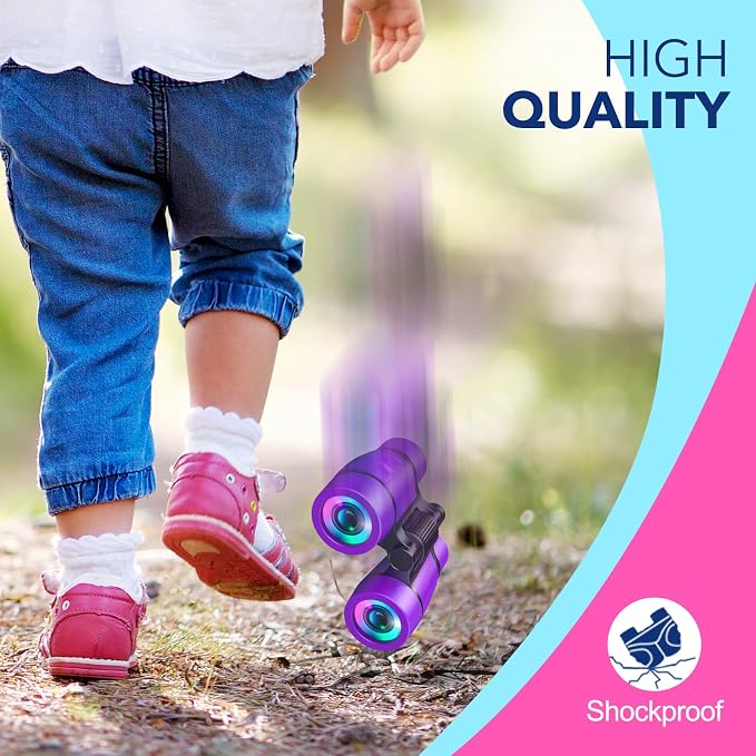 Girls Toys Age 3-7: LET'S GO! Compact Bird Watching Binoculars - Image 4