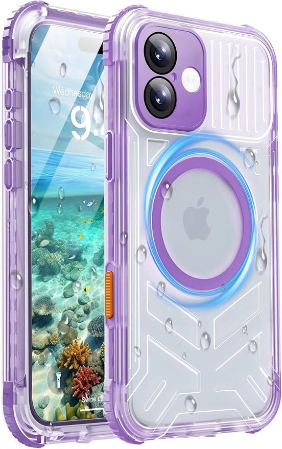 for iPhone 16 Waterproof Case by Haireca