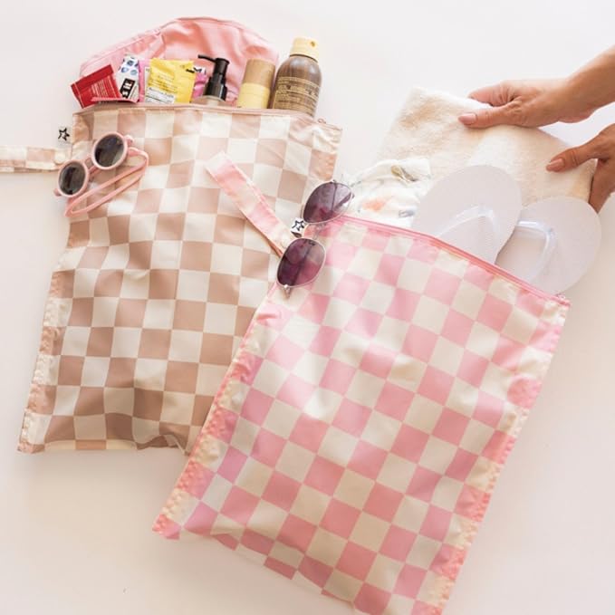 Tiny Twinkle Mess Proof Wet Bags | 2-Pack Reusable Waterproof Wet Bags - Image 2