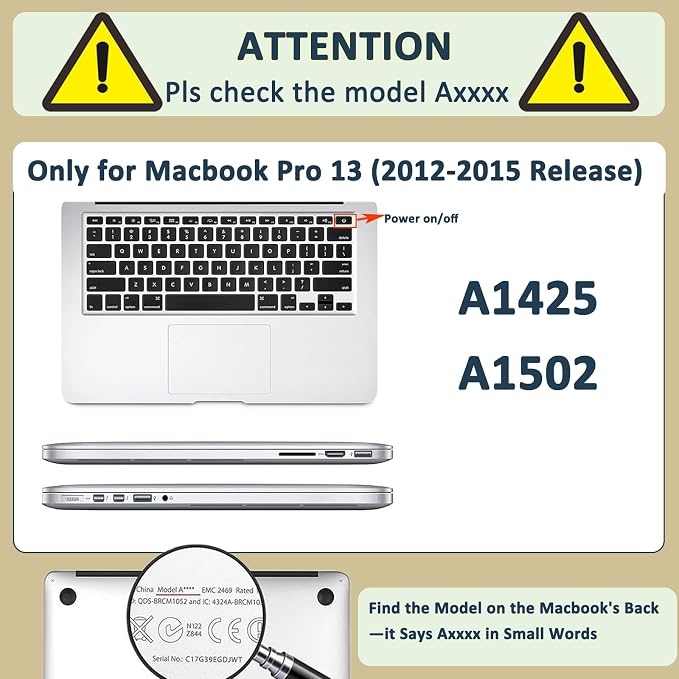Protective Case for MacBook Pro 13 inch Retina 2015-2012 Release, 13.3" Pretty - Image 2