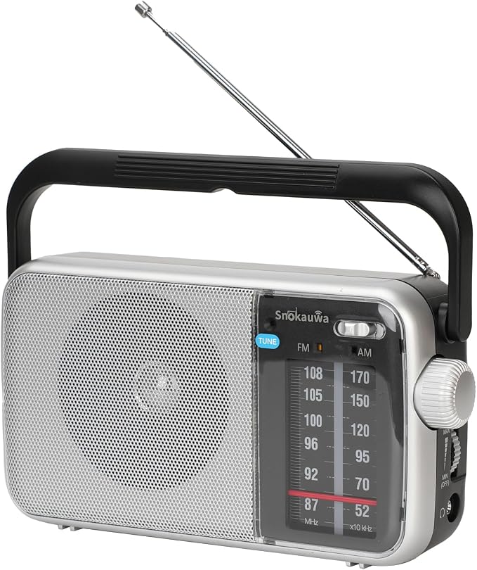 AM FM Radio Portable, Transistor Radio, Battery Powered or Mains Operated by Snokauwa