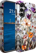 Compatible for Samsung Galaxy S25 FE 5G Case, Dual Layer Heavy Duty 2 in 1 by BSMOSPER