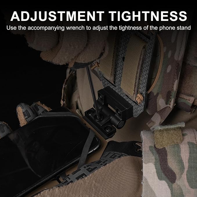 90 Degree Rotataion Tactical Plate Carrier Vest Attachments Universal Phone - Image 6