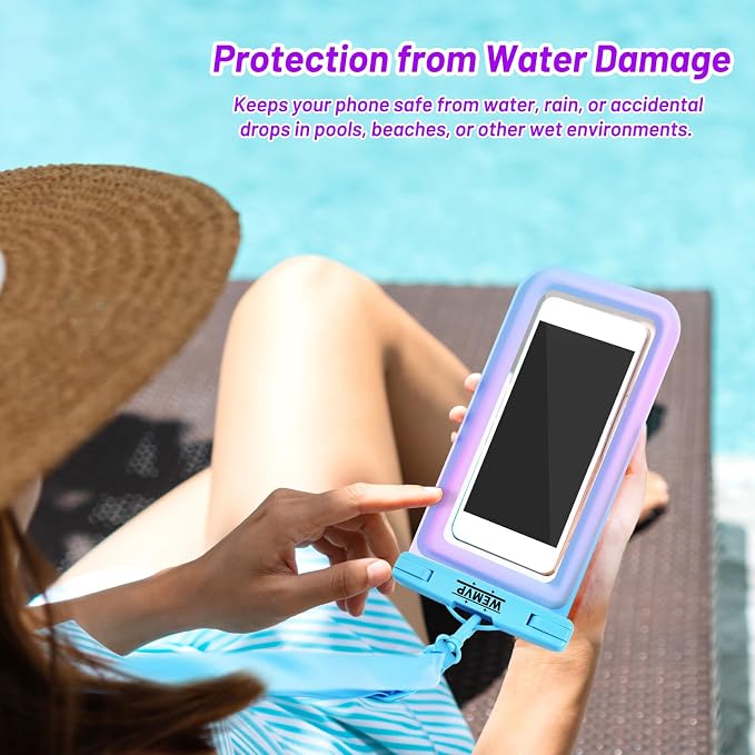 Personalized Initial Waterproof Phone Pouch Case - Image 7