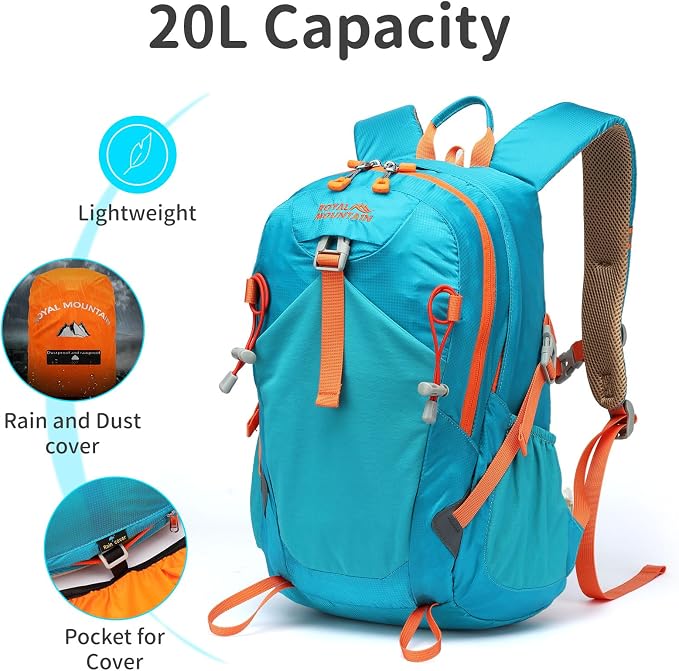 Small Hiking Backpack, 20L Lightweight Travel Backpacks - Image 3
