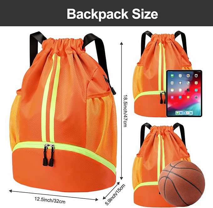 Hoedia Sports Drawstring Backpack - Image 6