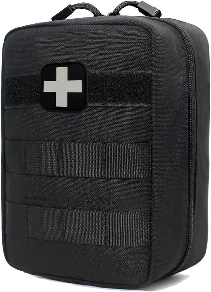 First Aid Kit EMT Medical IFAK Pouch, Molle Tactical Med Emergency Trauma Bag by GHFY