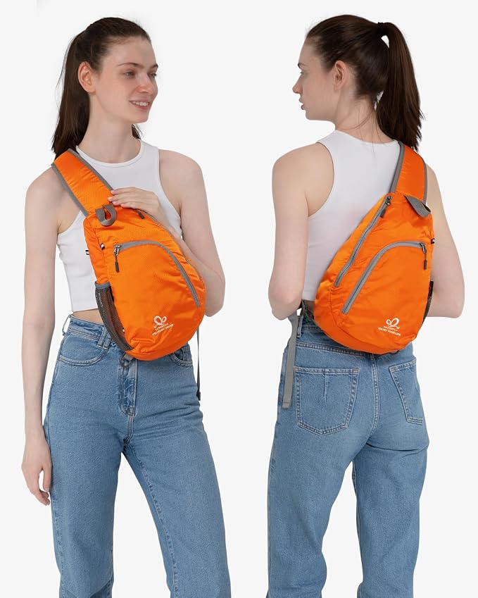 WATERFLY Crossbody Sling Bag Small Water Resistant Backpack Lightweight - Image 5