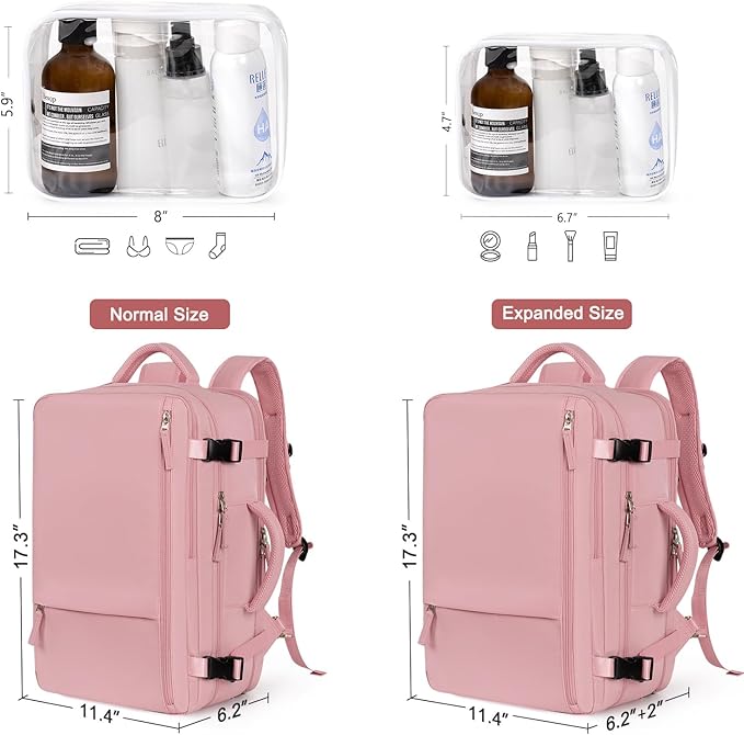 Hanples Carry on Travel Backpack - Image 3