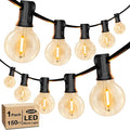 150FT LED Globe Outdoor String Lights, Dimmable Patio by WelcometoVerRon