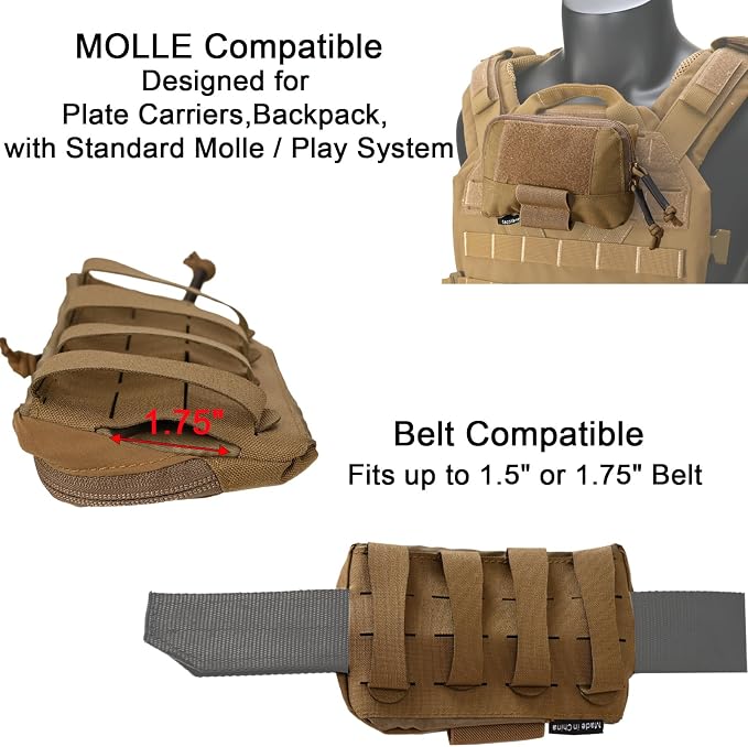 Tactical Molle Admin Pouch Chest Rig Small Molle Chest Pouch Utility MOLLE/Belt - Image 6