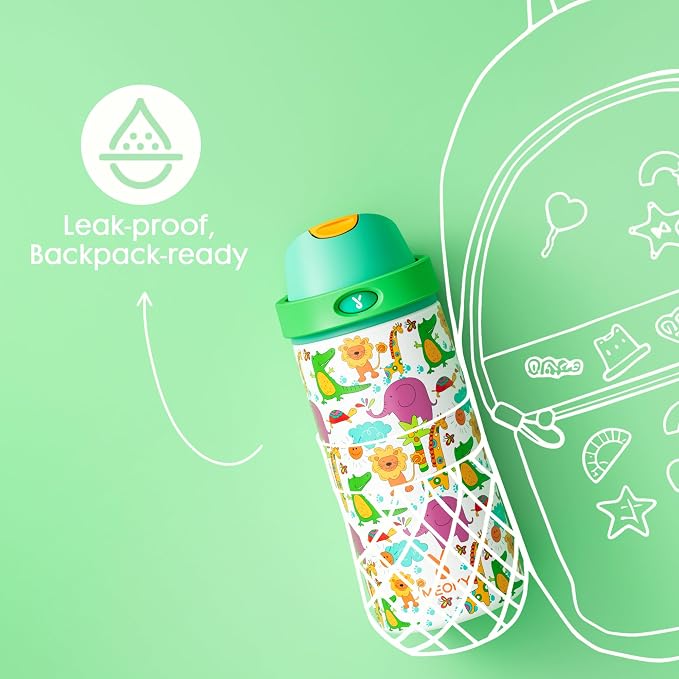 18 oz Kids Water Bottle for School: Meoky 18 oz Stainless Steel Insulated Water - Image 5