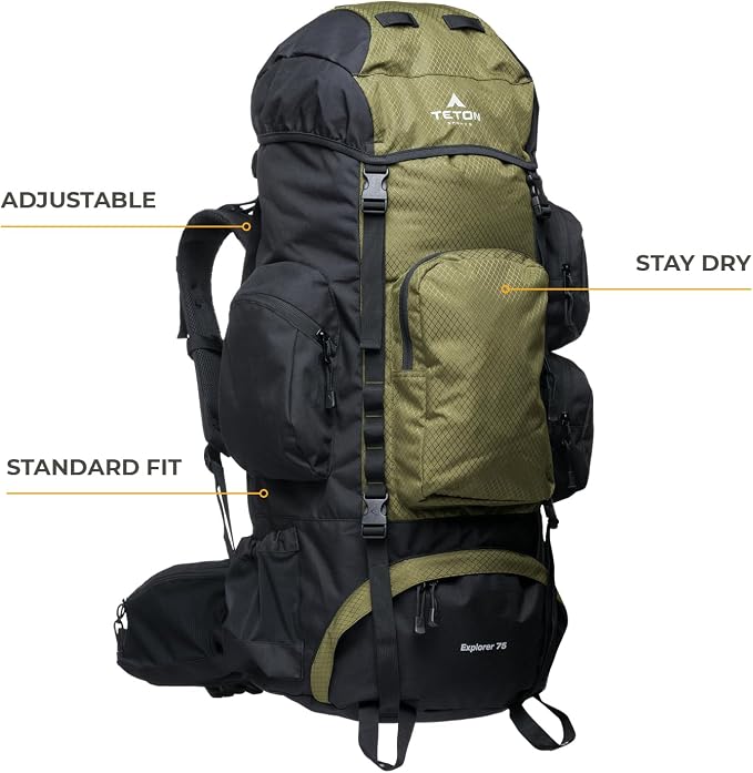Teton 75L Explorer Internal Frame Backpack - Image 2