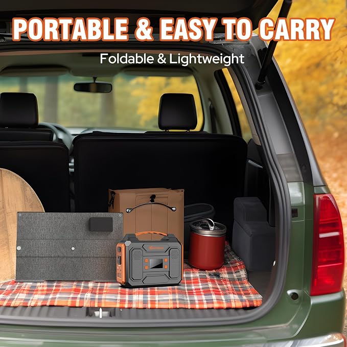 Portable Solar Generator, 300W Portable Power Station - Image 6