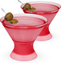 HOST Freeze Insulated Martini Cooling Cups, Plastic Freezer Gel Chiller Double by HOST