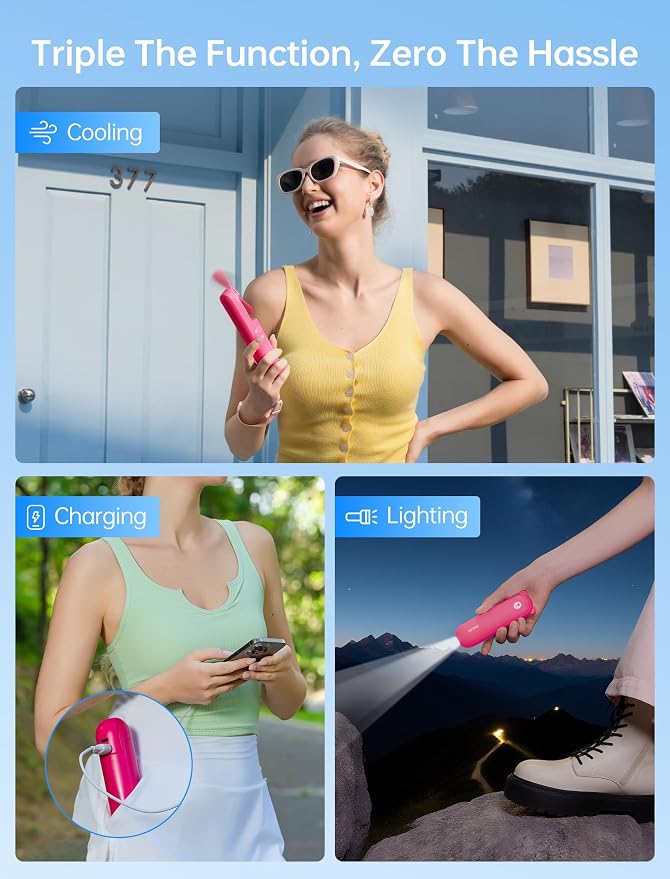 JISULIFE 3 IN 1 Handheld Mini Fan - Image 2