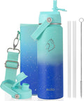 BUZIO 24 oz Insulated Water Bottle, Stainless Steel Wide Mouth Water Flask by BUZIO