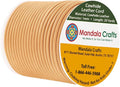 Mandala Crafts Round Genuine Tan Leather Cord by MandalaCrafts