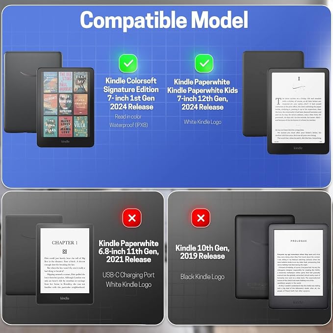 TNP Stand Case for Kindle Paperwhite 12th Generation 2024 / Kindle Colorsoft - Image 2