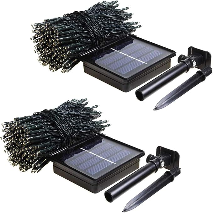 2 Pack 480 LED Solar Chrismas Lights Outdoor, 170 FT Super Long Solar String - Image 6