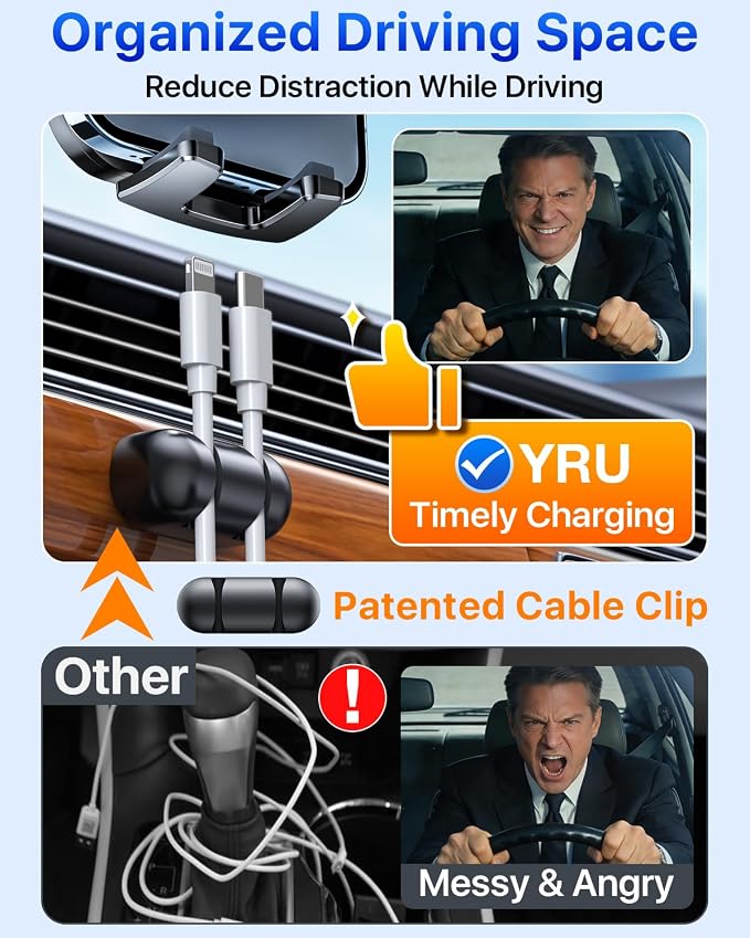 YRU Car Phone Holder Mount Dashboard Cell Phone Holder - Image 6