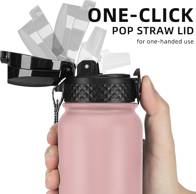 Fanhaw 20 oz Insulated Stainless Steel Water Bottle - Image 2