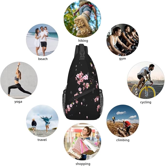Cherry Blossom Crossbody Sling Bag - Image 5
