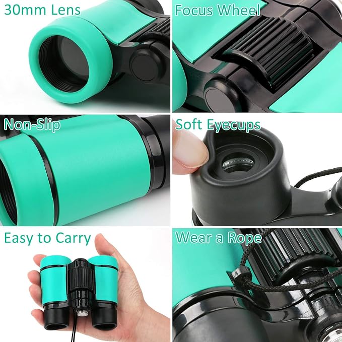 Scotamalone Kids Binoculars Shock Proof Toy Binoculars Set - Image 2