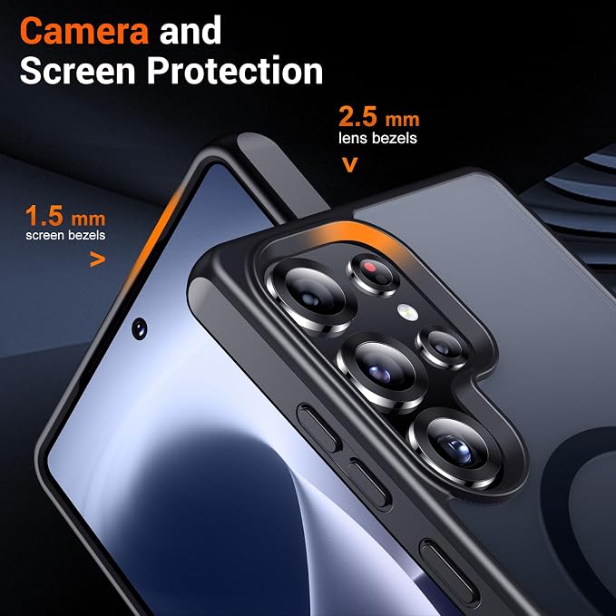 Temdan Designed for Samsung Galaxy S25 Ultra Case Magnetic, Slim Thin Phone - Image 5