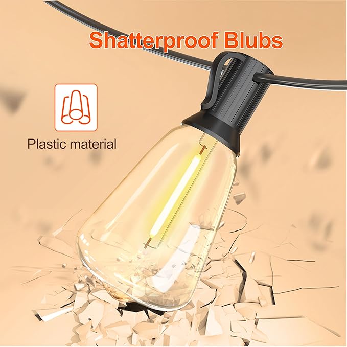BLIATLUS 100FT Solar String Lights Outdoor Waterproof - Image 6