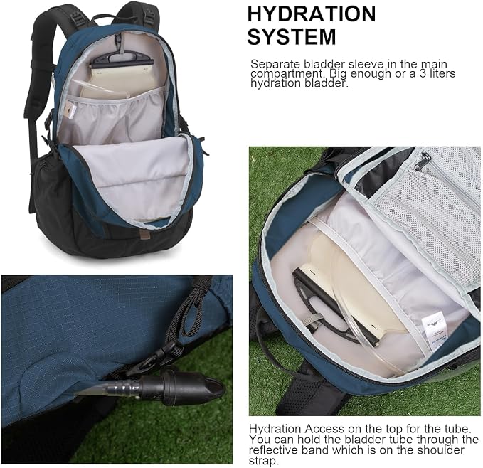 MOUNTAINTOP 30L Hiking Backpack, Men Women Camping Backpack, Lightweight - Image 4