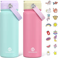 GoKEDA 18oz Kids Water Bottle, 2 Pack Insulated Bottles by Unknown