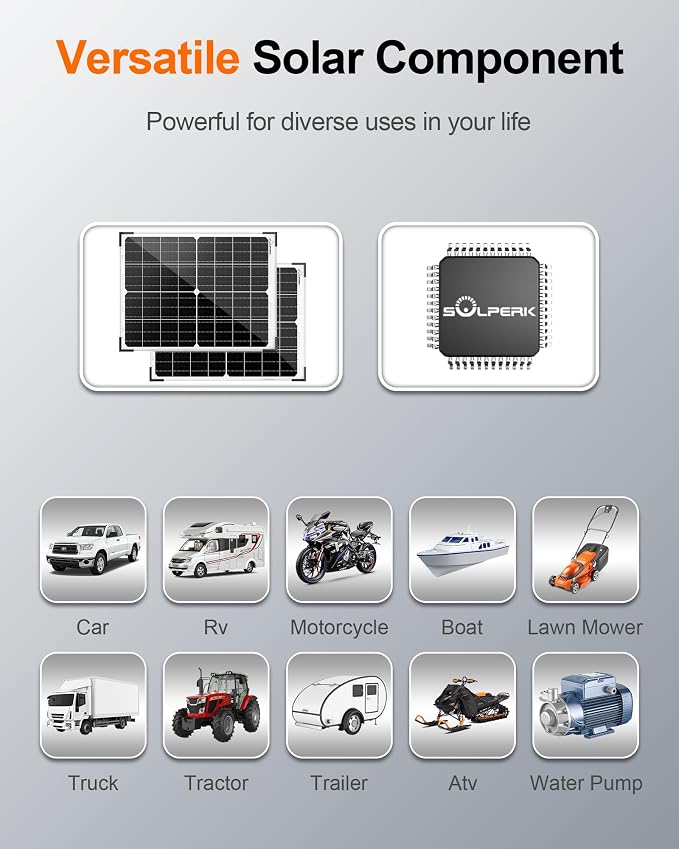 SOLPERK 12V 50W Solar Battery Charger - Image 6
