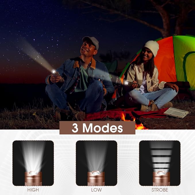 Fumete 20 Pieces LED Flashlight Mini 3 Mode Tactical Torch Small Water - Image 4