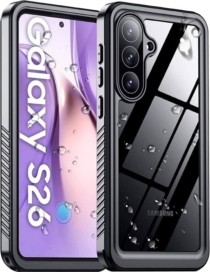 Temdan Designed for Samsung Galaxy S26 Case Waterproof, Built-in Lens & Screen by Temdan