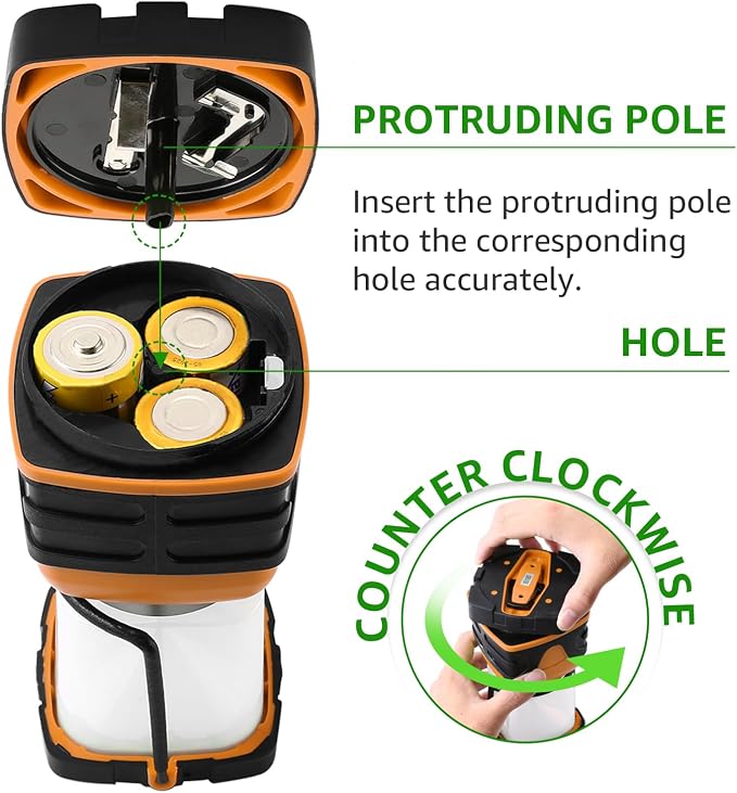 Lepro 1000LM Battery Powered LED Camping Lantern, Camping Essentials, - Image 8