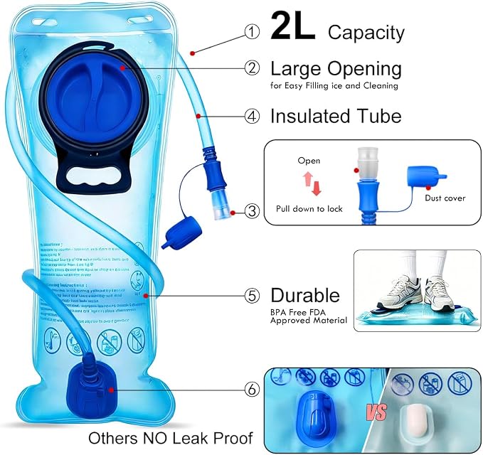 Mothybot Hydration Pack, Insulated Hydration Backpack - Image 5