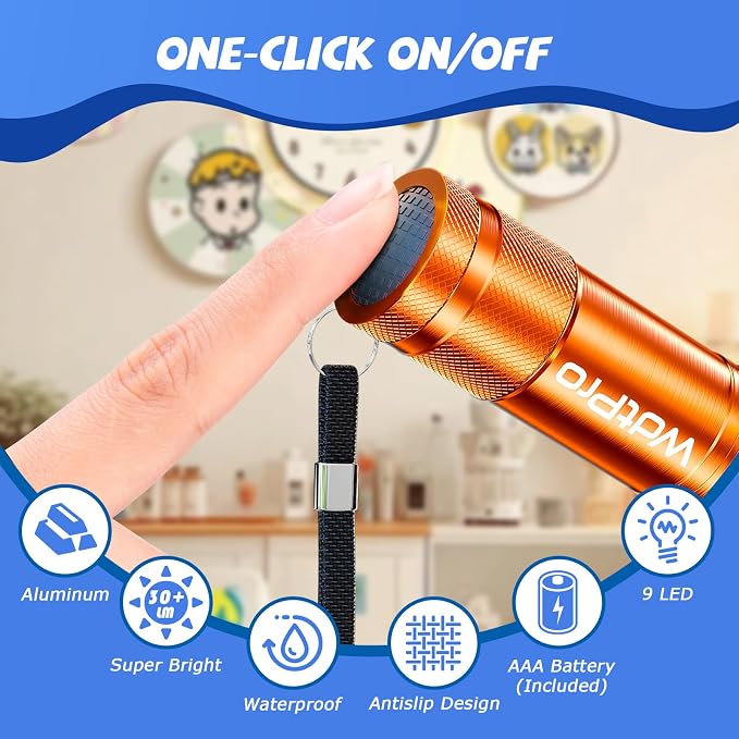 WdtPro LED Mini Flashlights 18 Pack, Aluminum Bright Flash Light - Image 6