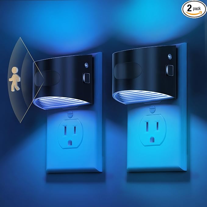 L LOHAS LED Night Light with Motion Sensor & Dusk to Dawn Sensor, Night Lights by LLOHASLED