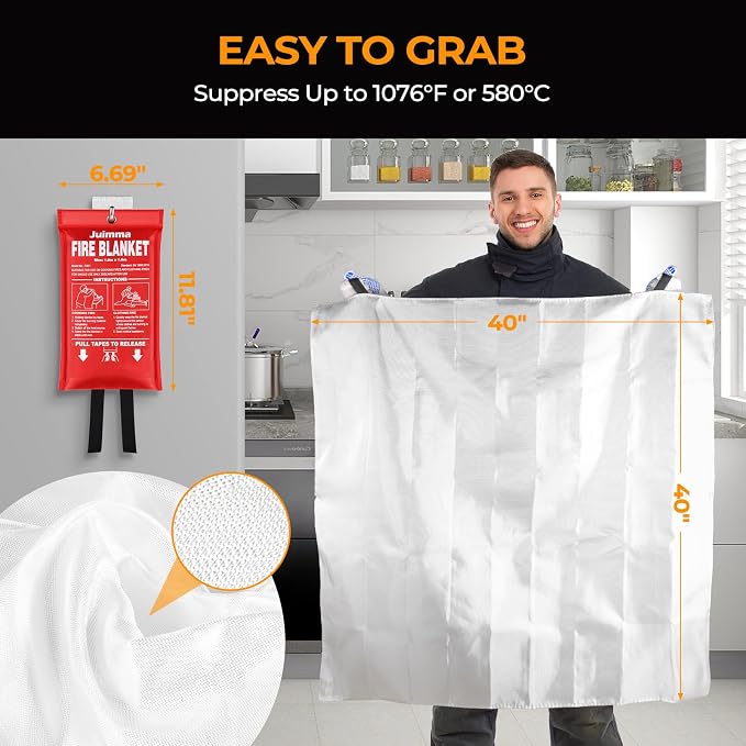Juimma Fire Blanket for Home and Kitchen - Image 3